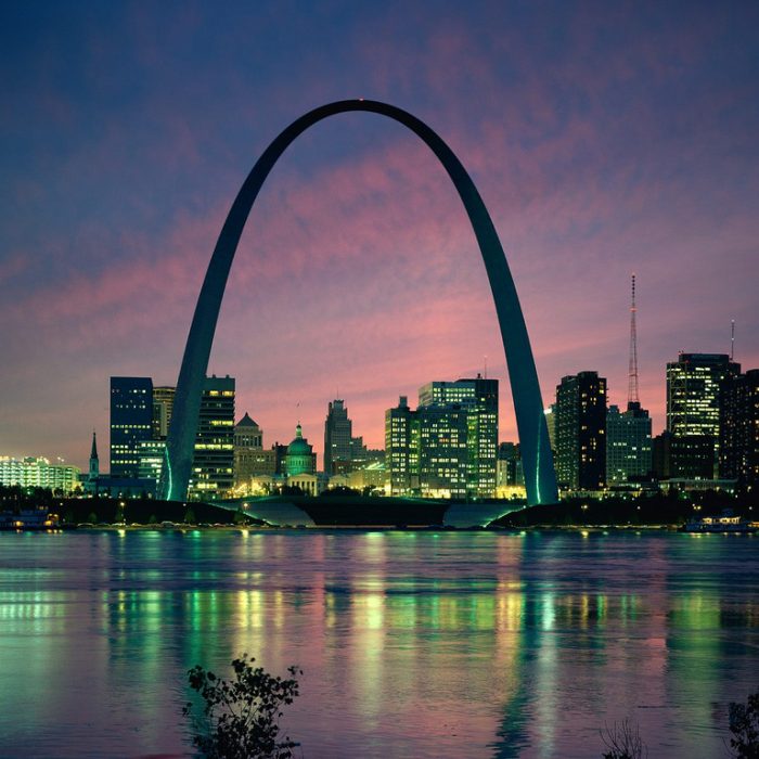 Jefferson National Expansion Memorial Gateway Arch - St. Louis, MO - Eero Saarinen & Associates - 2,700,000 Sq. Ft - U.S. National Park Service - 1965